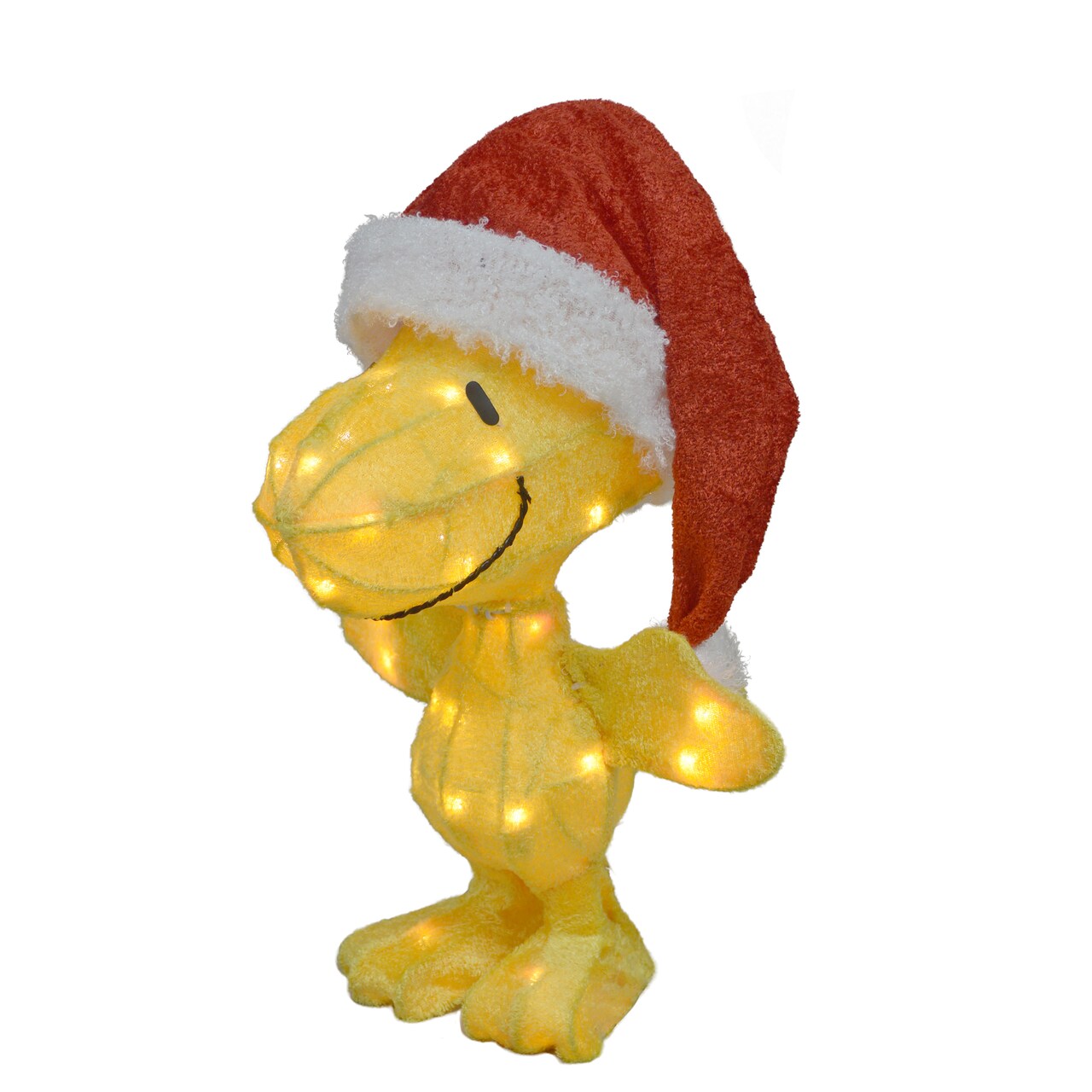 Northlight 18&#x22; Lighted Woodstock in Santa Hat Outdoor Christmas Yard Decoration